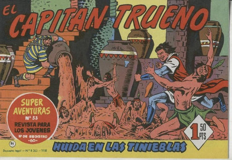 El Capitan Trueno facsimil numero 091: Huida en las tinieblas