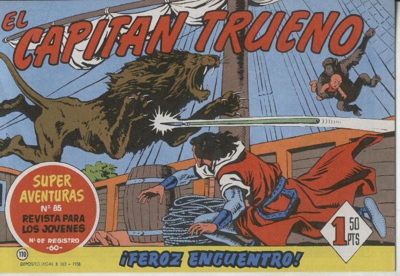 El Capitan Trueno facsimil numero 110: Feroz encuentro