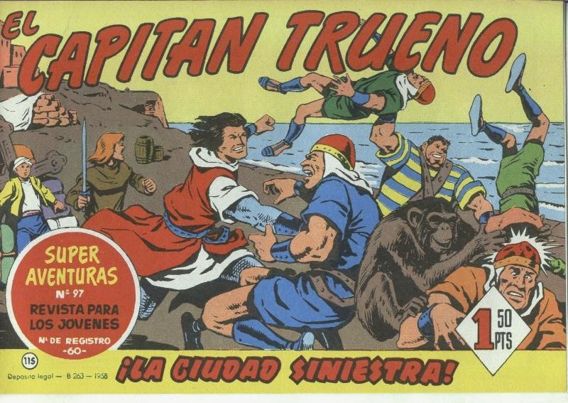 El Capitan Trueno facsimil numero 115: La ciudad siniestra
