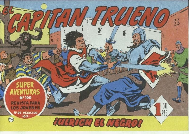 El Capitan Trueno facsimil numero 116: Ulrich el negro