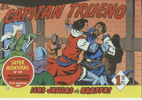 El Capitan Trueno facsimil numero 118: Las jaulas de Kraffa