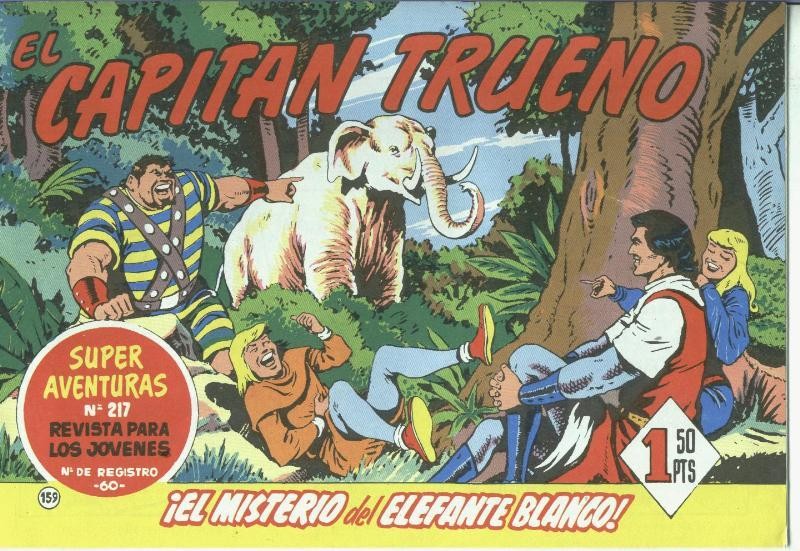 El Capitan Trueno facsimil numero 159: El misterio del elefante blanco