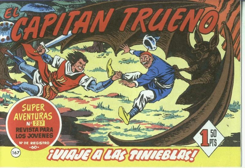 El Capitan trueno facsimil numero 167: Viaje a las tinieblas