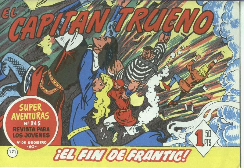 El Capitan trueno facsimil numero 171: El fin de Frantic