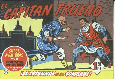 El Capitan trueno facsimil numero 173: El tribunal de las sombras