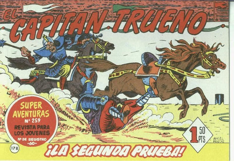 El Capitan trueno facsimil numero 178: La segunda prueba