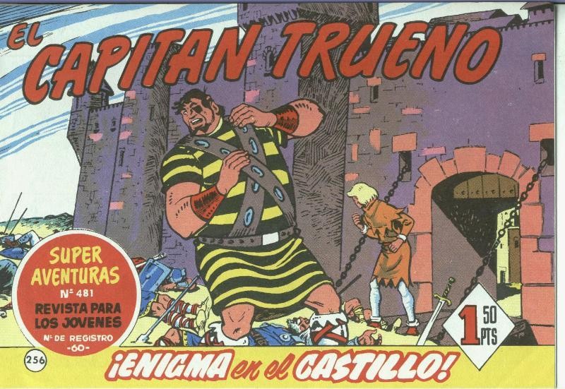 El Capitan trueno facsimil numero 256: Enigma en el castillo