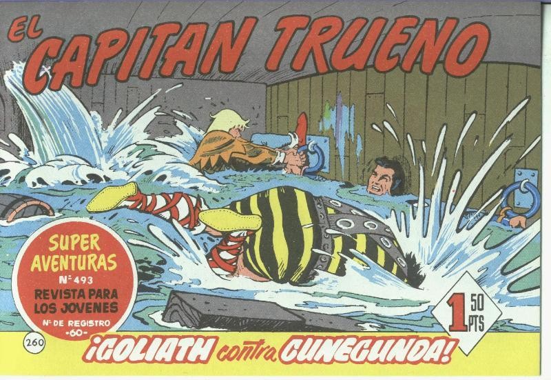 El Capitan trueno facsimil numero 260: Goliath contra Gunegunda