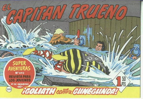 El Capitan trueno facsimil numero 260: Goliath contra Gunegunda