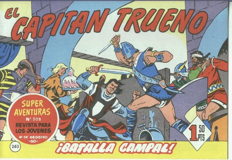 El Capitan trueno facsimil numero 263: Batalla campal