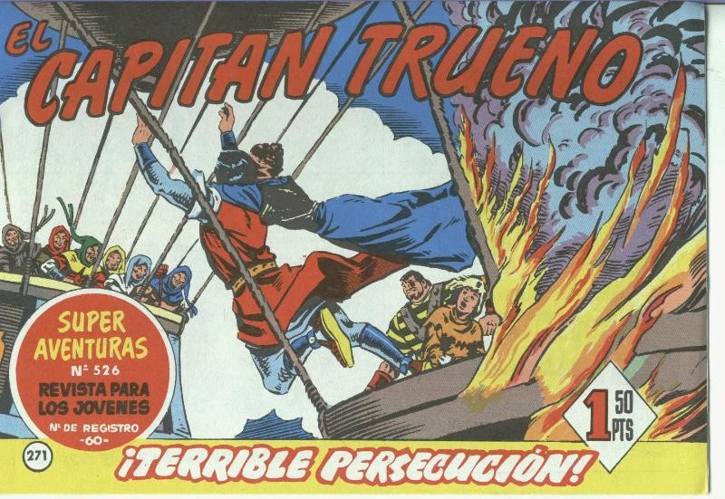 El Capitan trueno facsimil numero 271: Terrible persecucion