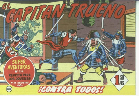El Capitan trueno facsimil numero 282: Contra todos