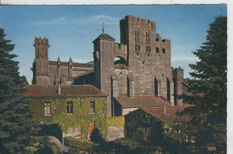 Postal 008193: Iglesia Saint Nazaire en la cite de Carcassonne, Francia