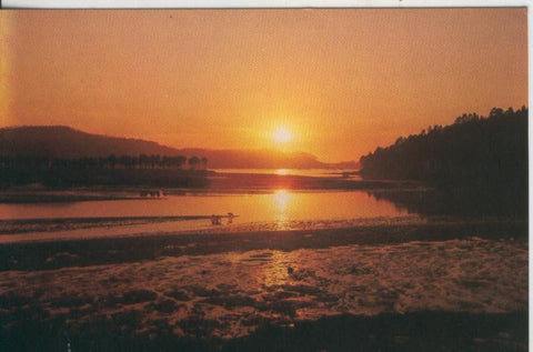 Postal 008218: Puesta de sol en Galicia
