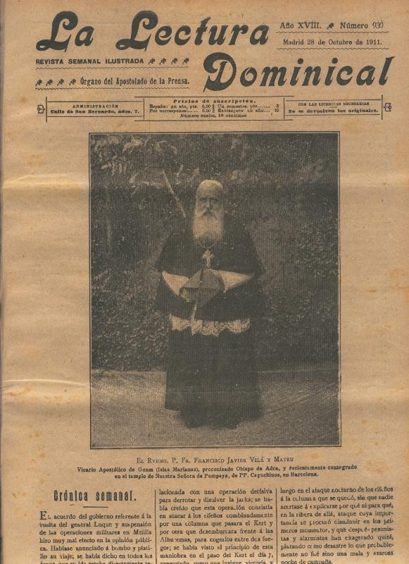 La lectura dominical numero 930 del 28.10.1911