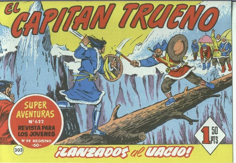 El Capitan trueno facsimil numero 303: Lanzados al vacio