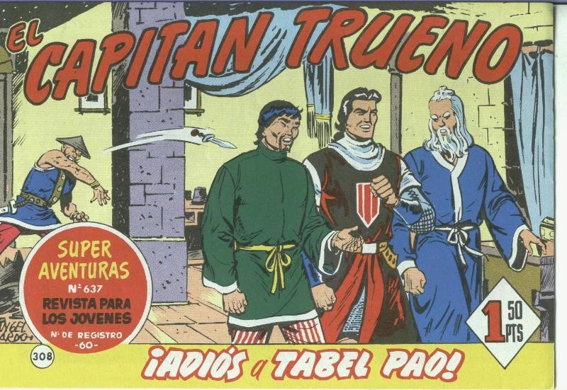 El Capitan trueno facsimil numero 308: Adios a Tabel Pao