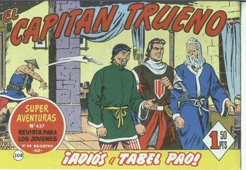 El Capitan trueno facsimil numero 308: Adios a Tabel Pao
