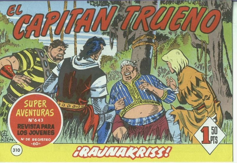 El Capitan trueno facsimil numero 310: Rajnakriss