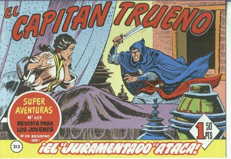 El Capitan trueno facsimil numero 313: El juramentado ataca
