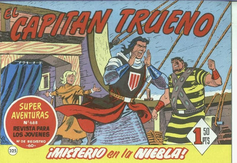El Capitan trueno facsimil numero 325: Misterio en la niebla