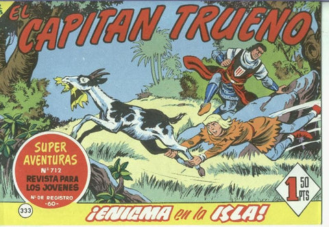 El Capitan trueno facsimil numero 333: Enigma en la isla