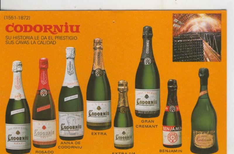 Postal 008228: Publicitaria de la firma Codorniu