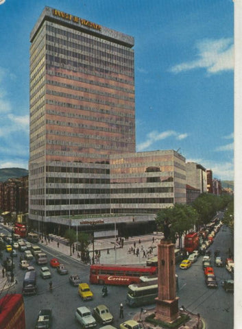 Postal 008262: Banco de Vizcaya en la plaza España de Bilbao