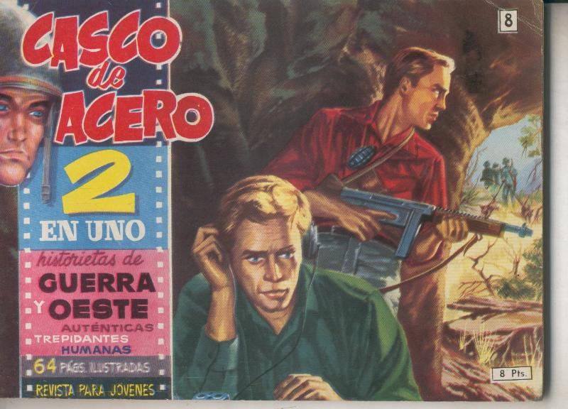 Casco de Acero 2 en uno numero 08 Frente balcanico, Venganza, Hombres sn patria, En la linea de fuego