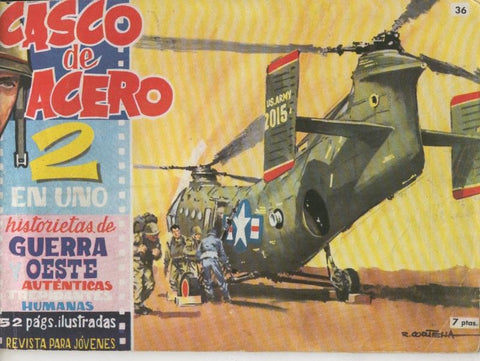 Casco de Acero 2 en uno numero 36: Arenas de muerte, El precio de un fusil, Bisonte