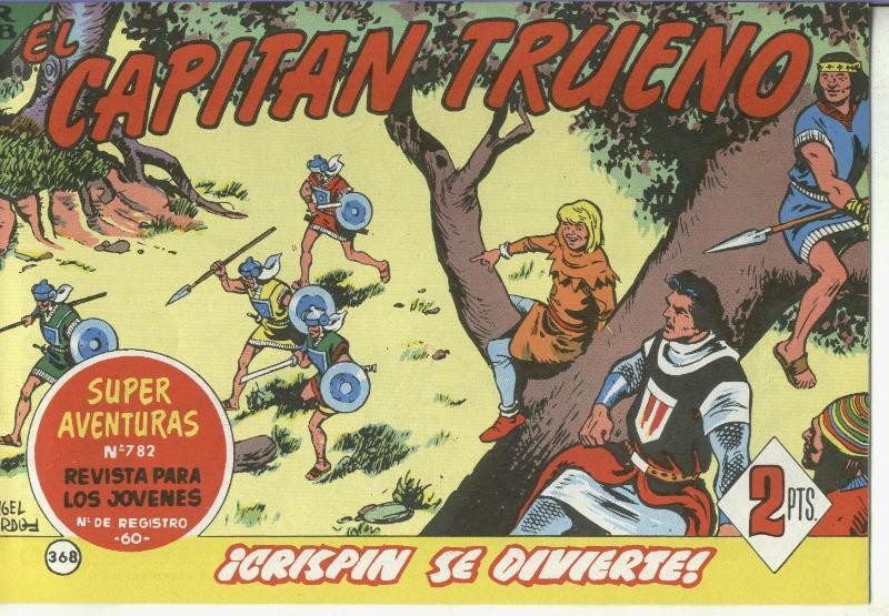 El Capitan trueno facsimil numero 368: Crispin se divierte
