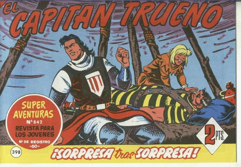 El Capitan trueno facsimil numero 398: Sorpresa tras sorpresa