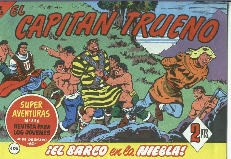 El Capitan trueno facsimil numero 405: El barco en la niebla