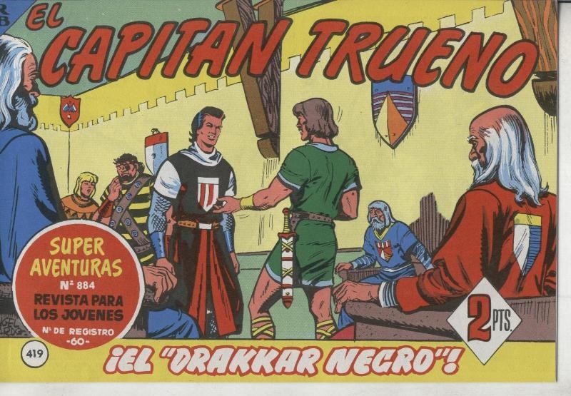 El Capitan trueno facsimil numero 419: El Drakar negro