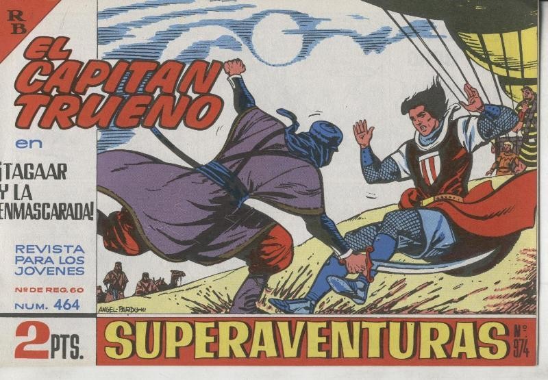 El Capitan trueno facsimil numero 464: Tagaar y la enmascarada