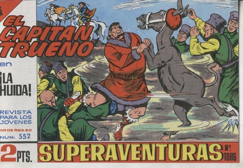 El Capitan trueno facsimil numero 552: La huida
