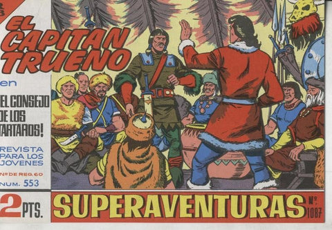 El Capitan trueno facsimil numero 553: El consejo de los tartaros