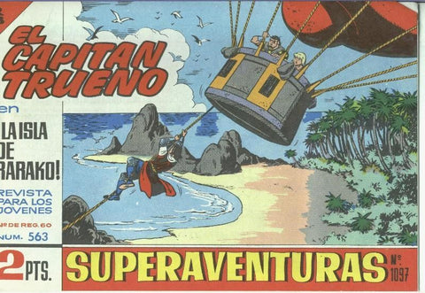El Capitan trueno facsimil numero 563: La isla de Rarako