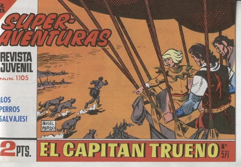 El Capitan trueno facsimil numero 571: Los perros salvajes