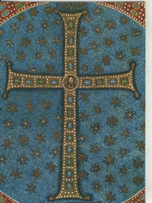 Postal 008309: Cruz Bizantina en la Basilica de S.Apollinaire en Ravenna, Italia