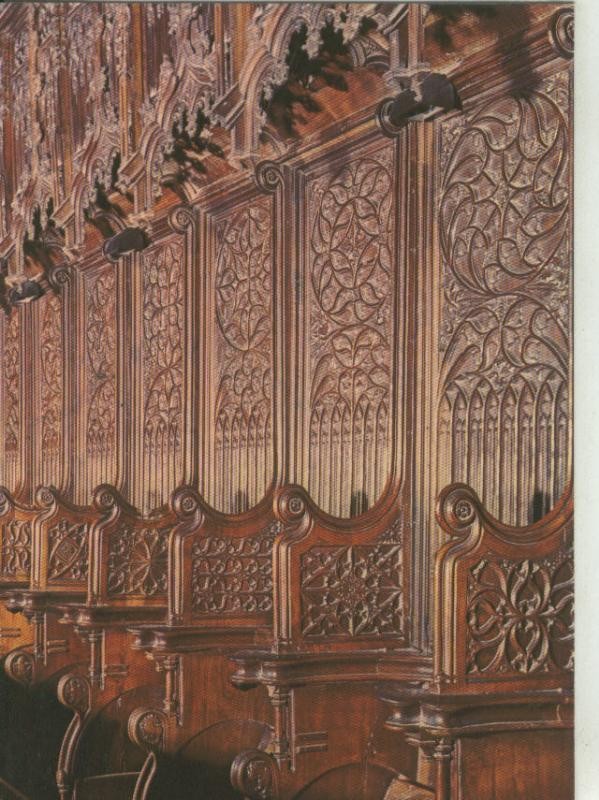 Postal 008330: Silleria del coro de padres en la Cartuja de Miraflores de Burgos