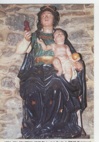 Postal Virgenes 0364 : Nuestra Señora de Azitain, Eibar (guipuzcoa)