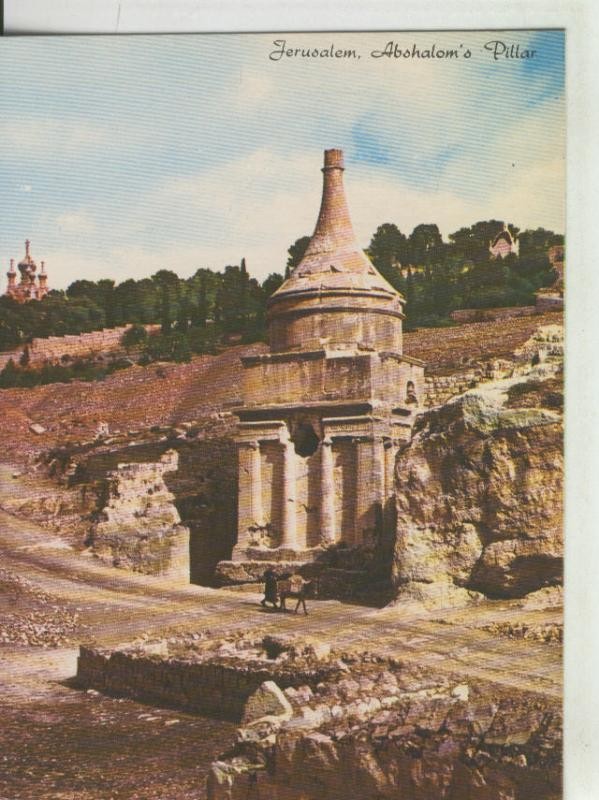 Postal 008346: Pilar de Absalom en Jerusalem, israel