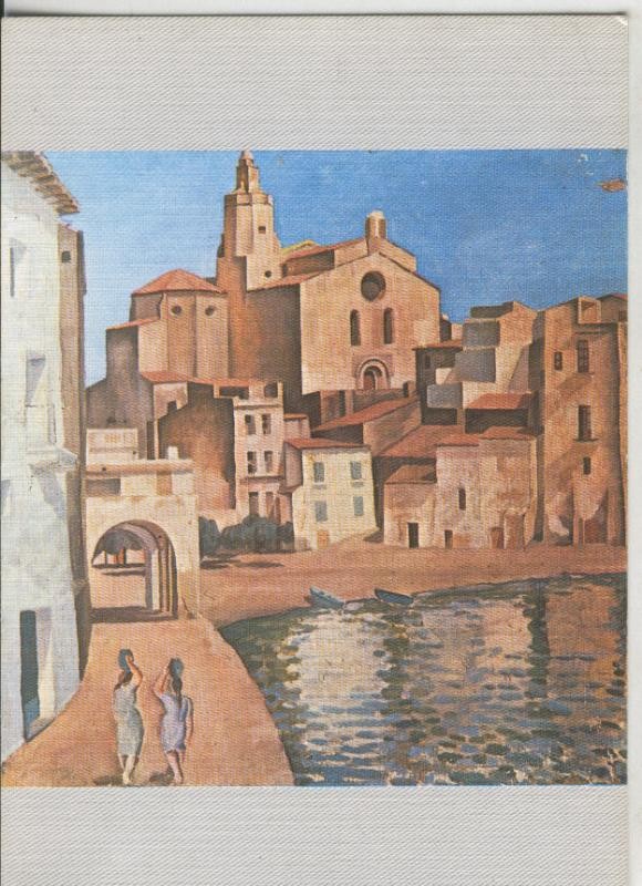 Postal 008357: Iglesia de Cadaques a las 8 de la mañana
