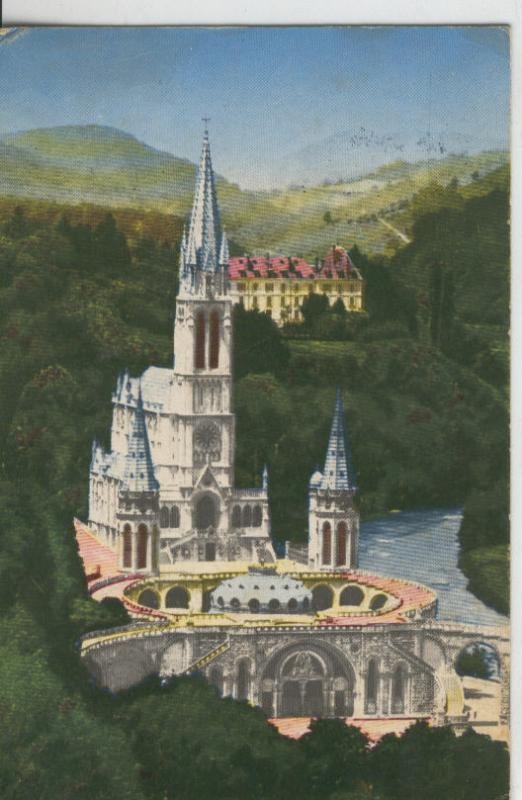 Postal 008398: Basilica de Lourdes