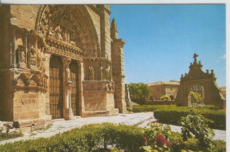Postal 008504: Portada Gotica de la iglesia parroquial de Sasamon, Burgos