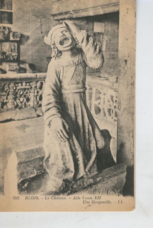 Postal 008514: Blois, Le chateau, aile Louis XII, Une Gargouille
