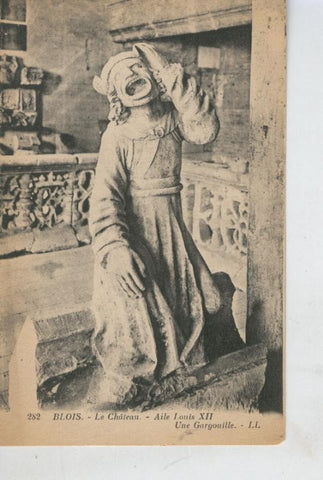 Postal 008514: Blois, Le chateau, aile Louis XII, Une Gargouille