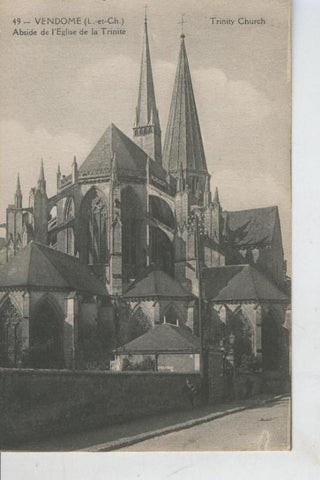 Postal 008546: Vendome, absiude de Eglise de la Trinite