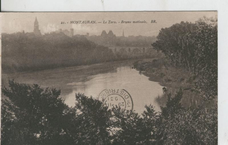 Postal 008582: Montauban, Le Tarn, Brume matinale